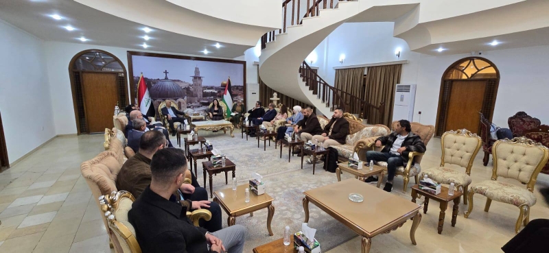 استضافة الوفد الفلسطيني في معرض بغداد الدولي